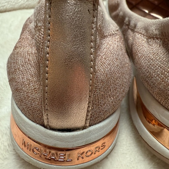 Michael Kors Upton Ballet Flats Rose Gold Size 7 - Picture 2 of 10